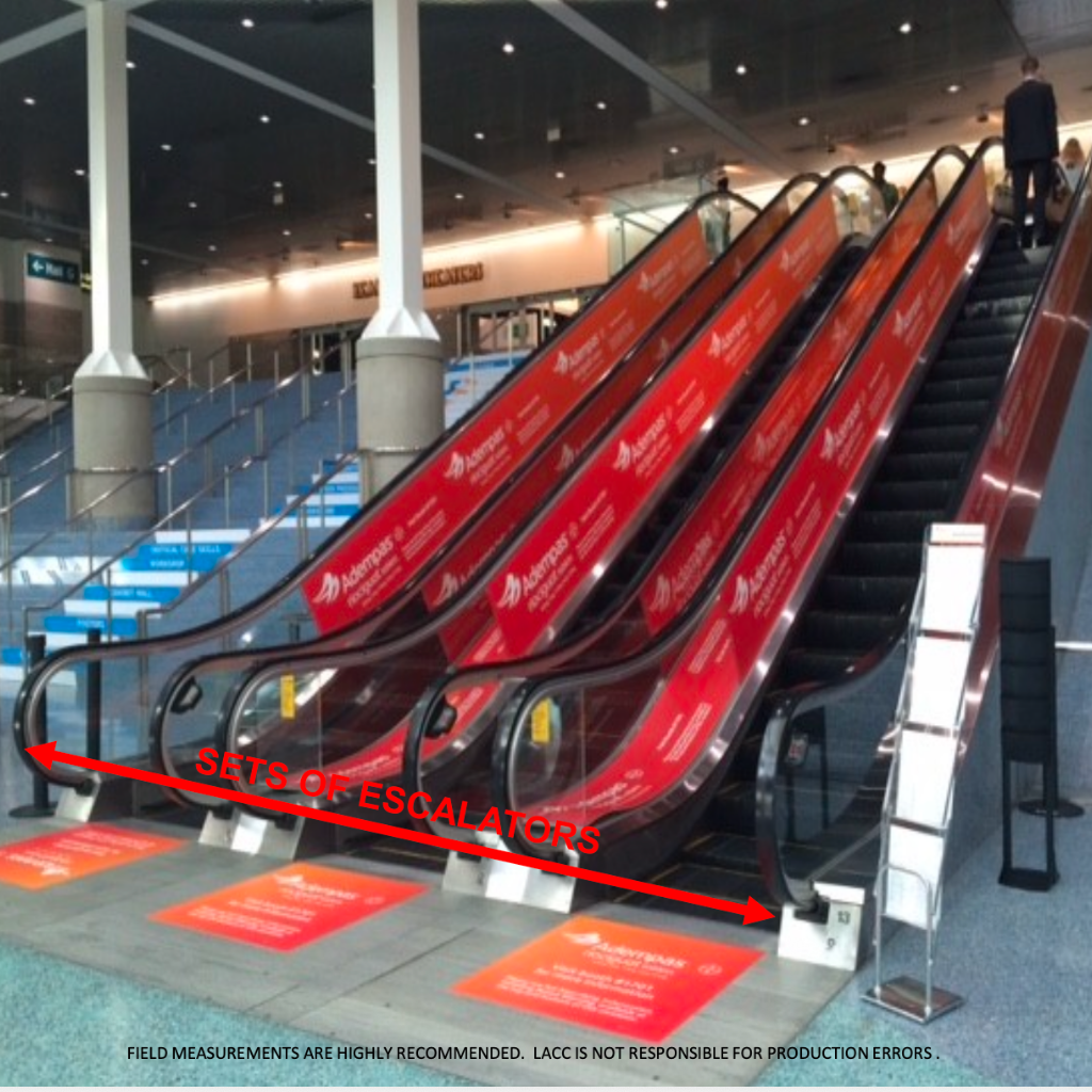 OS Escalator Graphics - Expo Hall Entrance