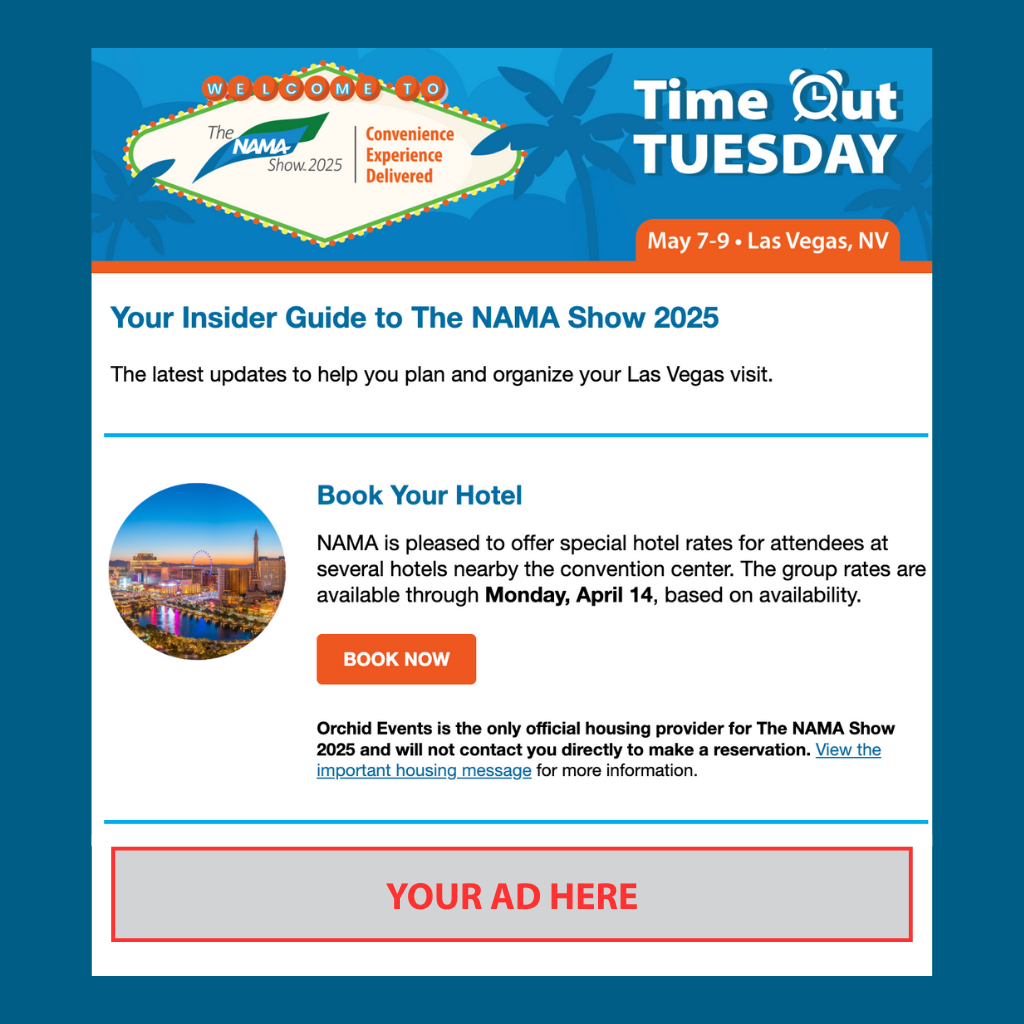 PSA Banner Ad or Video Pre-Show Attendee Email