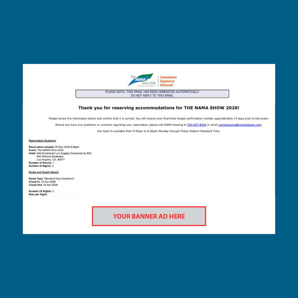 PSA Hotel Confirmation Email