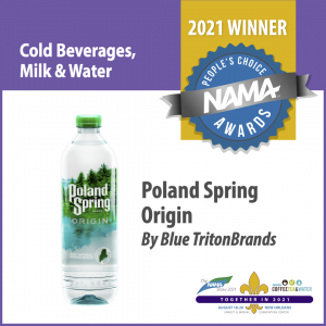 Cold Beverages Milk & Water Blue TritonBrands 2021 People's Choice Award Winner